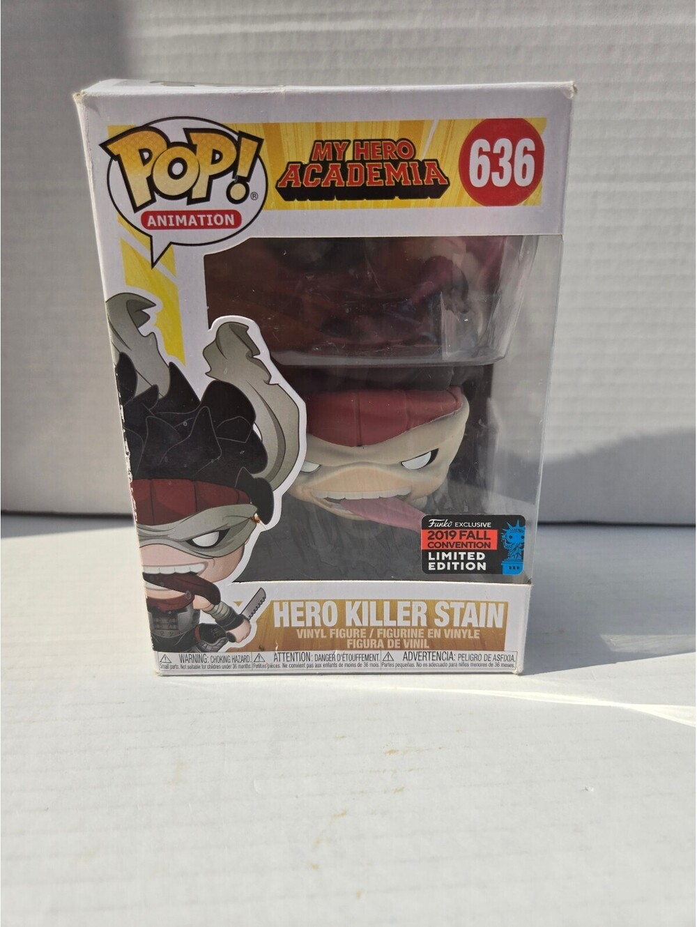 Funko Pop! Animation My Hero Academia Hero Killer Stain Vinyl Figure #636 2019